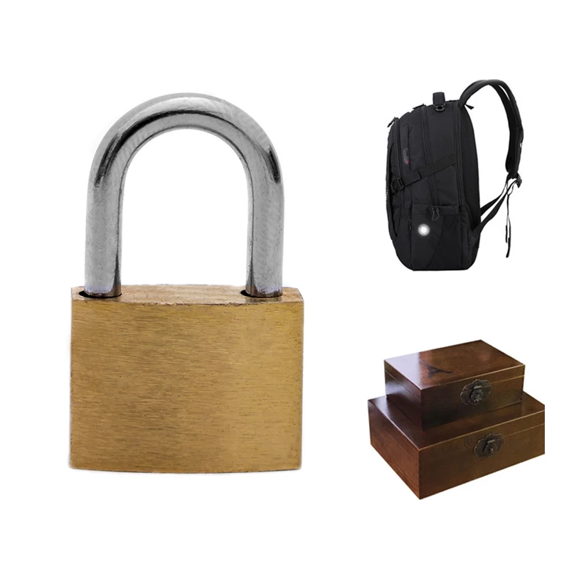 Маленький медный замок чехол для чемодана навесного замка мини влюбленных|Замки|