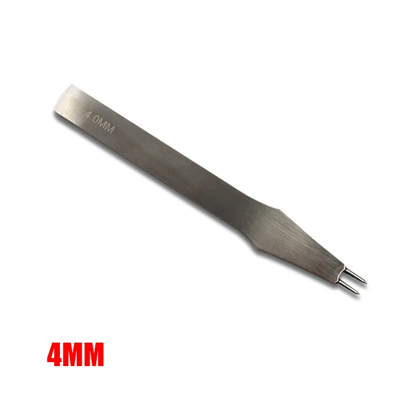 4mm-2 Prong 3/4 мм кожи ремесла пробивая инструменты DIY кожа дыроколы шить перфоратор инструмент 2+ 5+ 7 зуб зубец пробойник инструменты для кожи - Цвет: 4mm-2 Prong