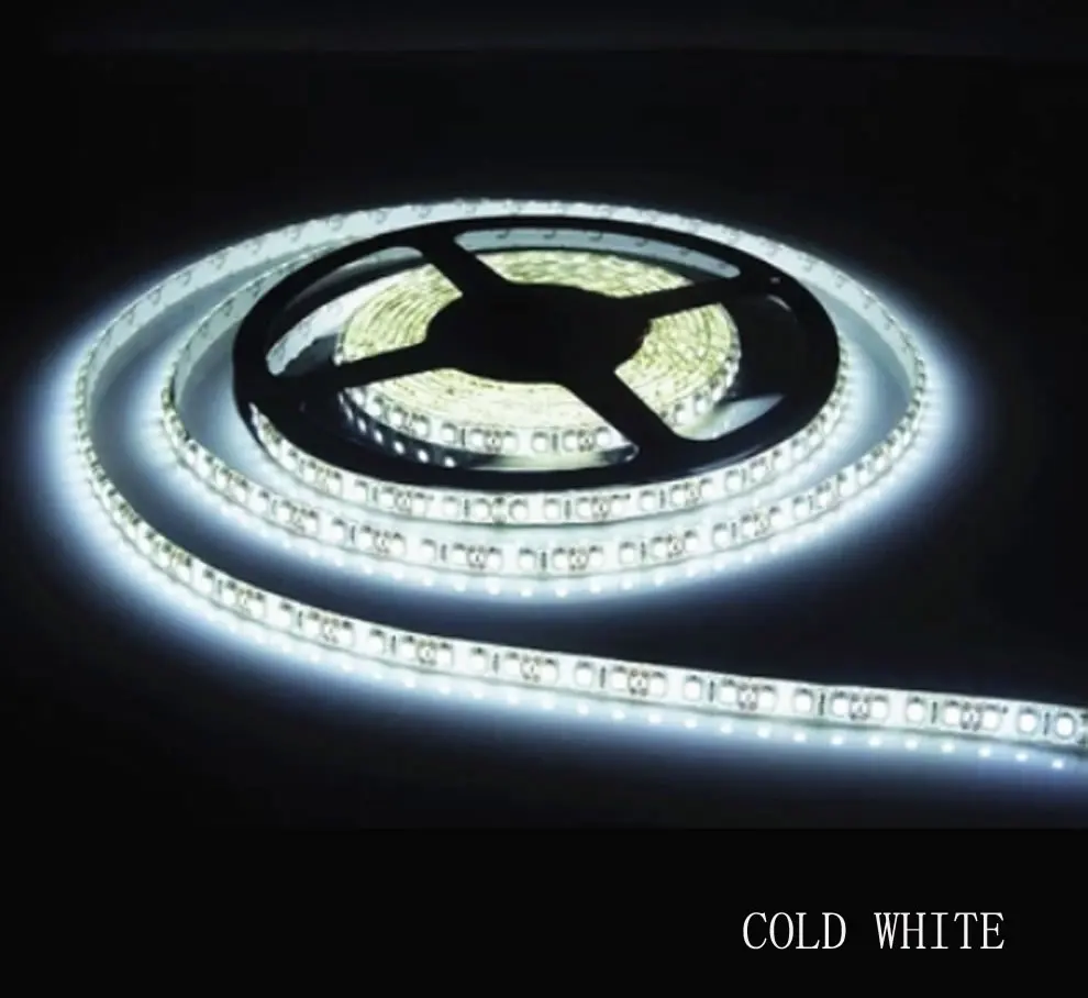 3528-120-CW Vampol 5 м/лот 120 светодиодов/m 9,6 Вт/м 12 v/24 v smd 3528 Светодиодные полосы светодиодные фонари для струнных доступны для различных цветов - Испускаемый цвет: 3528-120-CW