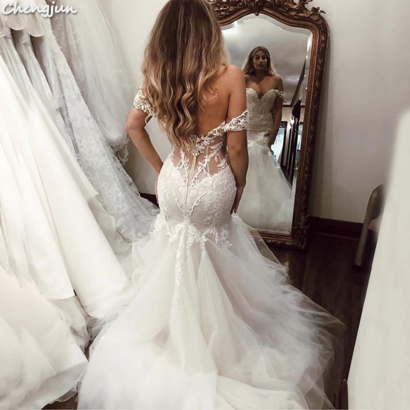 Chengjun Best Selling Western Victorian Romantic Sexy Mermaid Wedding Dresses | Свадьбы и торжества