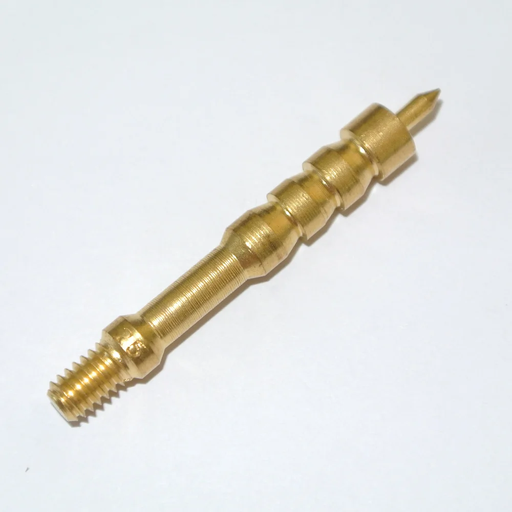 Green World 1pc/lot .25cal Solid Brass Spear Pointed Jag Gun Clean Thread 8-32 | Спорт и развлечения