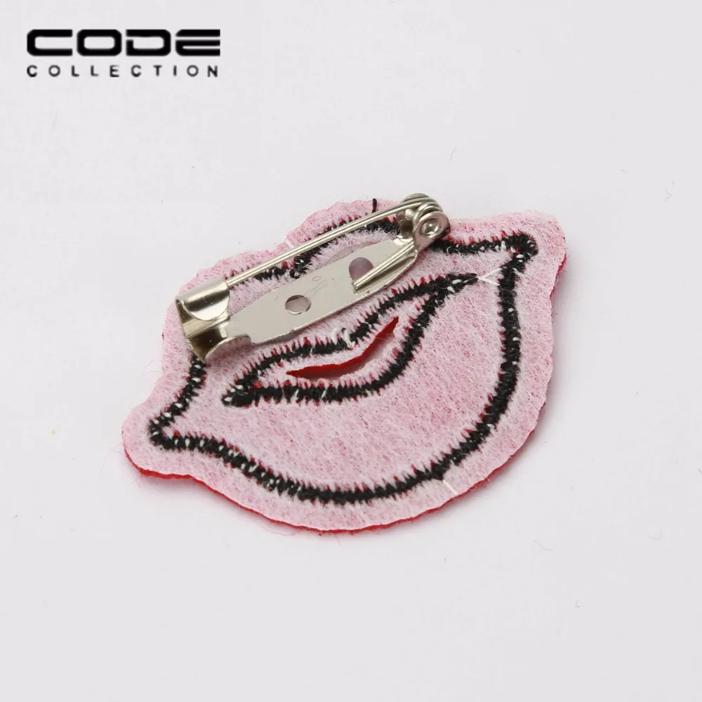 Панк сексуальные Броши круг губы Радужные облака для женщин мужчин вид база