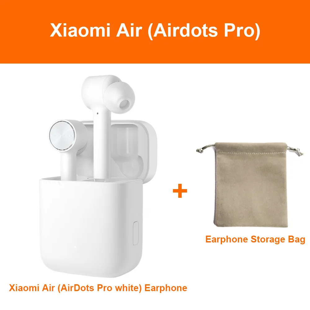 Оригинальные Xiao mi Red mi AirDots TWS беспроводные Bluetooth наушники BT 5,0 mi стерео гарнитура с mi c наушниками - Цвет: Xiaomi Air White