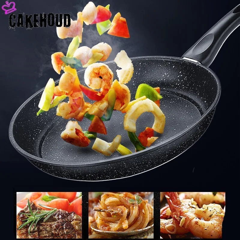 CAKEHOUD мини Maifan каменная антипригарная плоская сковорода многофункциональная утолщенная фритюрница для стейка индукционная плита газовая плита Универсальная