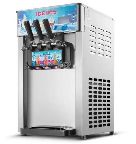 

3 Flavor Commercial Frozen Ice Cream Cones Machine Soft Ice Cream Machine 220V