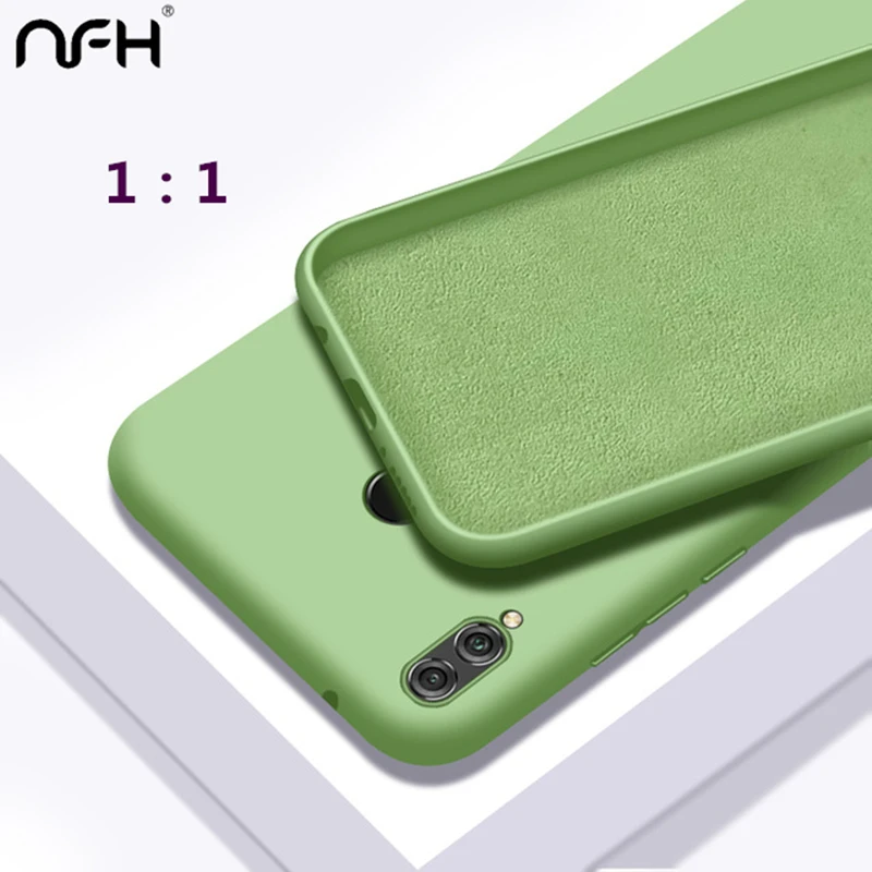 NFH оригинальный мягкий чехол из жидкого силикона для Huawei Nova 3i nova Противоударная