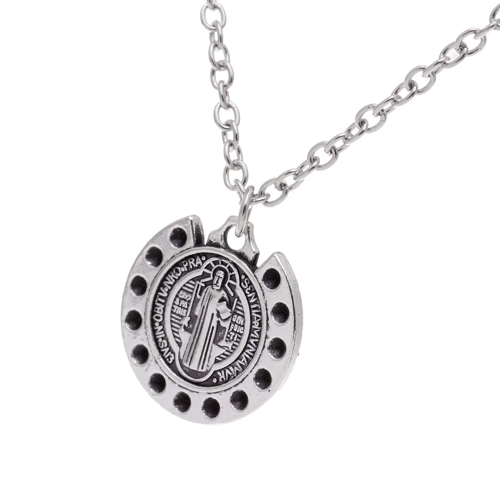 Vintage Silver Charm Love Dream Hope Trust Words Circle Pendant Necklace Best Friends Jewelry Gifts | Украшения и аксессуары