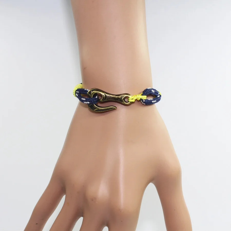 Браслет веревочный с крючком для поделок в европейском и американском стиле |