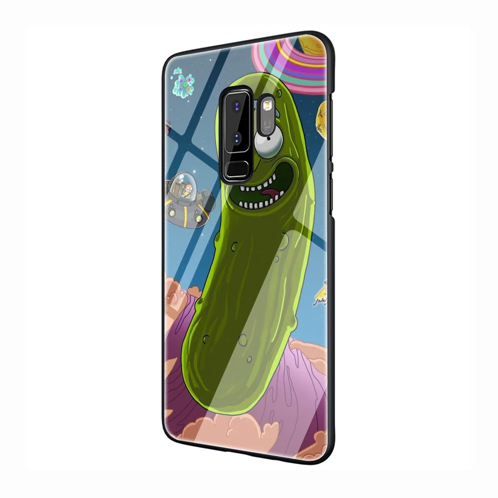 Чехол для телефона Rick and Morty pickle rick из закаленного стекла для samsung Galaxy S7 edge S8 9 10 Note 8 9 10 Plus A10 20 30 40 50 60 70 - Color: G3