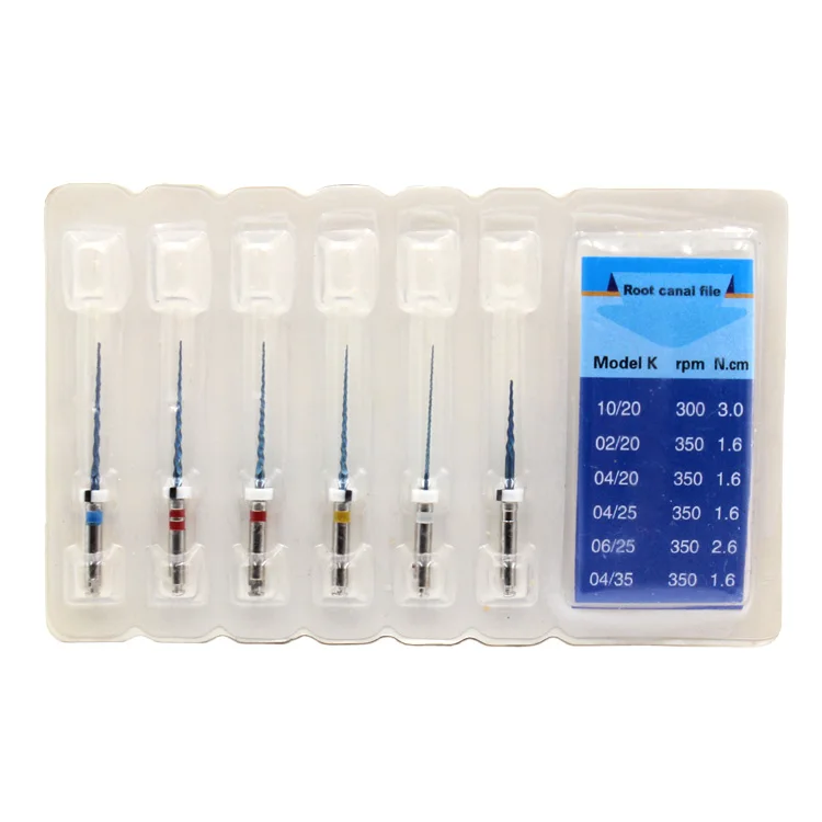 Стоматологический инструмент endo роторные эндодонтические напильники 25 мм