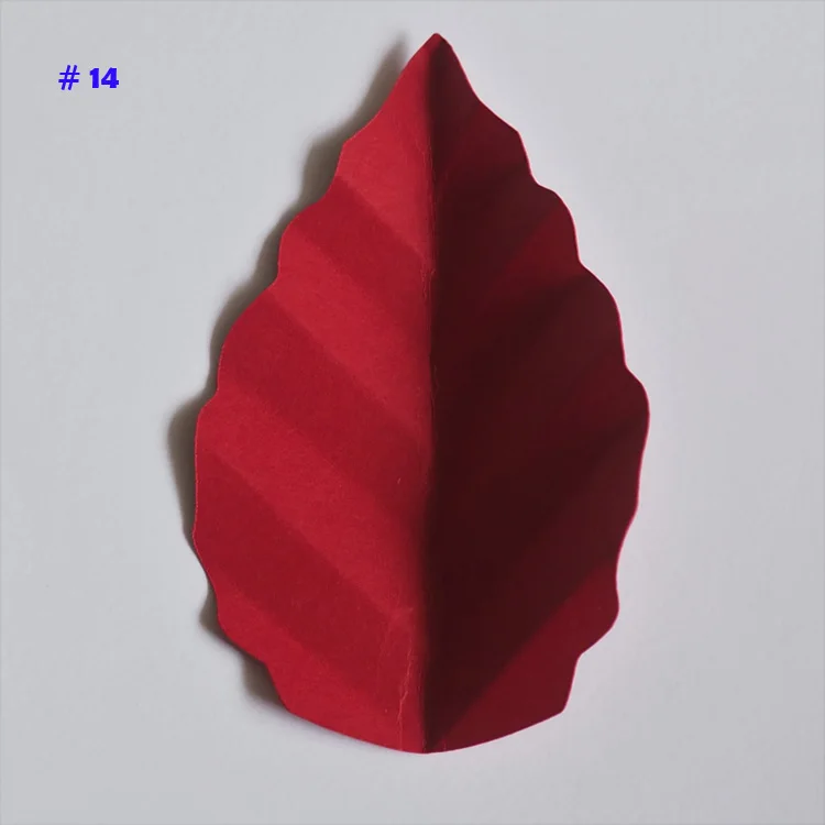 No 14 Искусственные цветы оставьте Fleurs Artificielles фон матч листья гигантские бумажные листья Свадебная вечеринка Декор Baby Shower детская - Цвет: No 14
