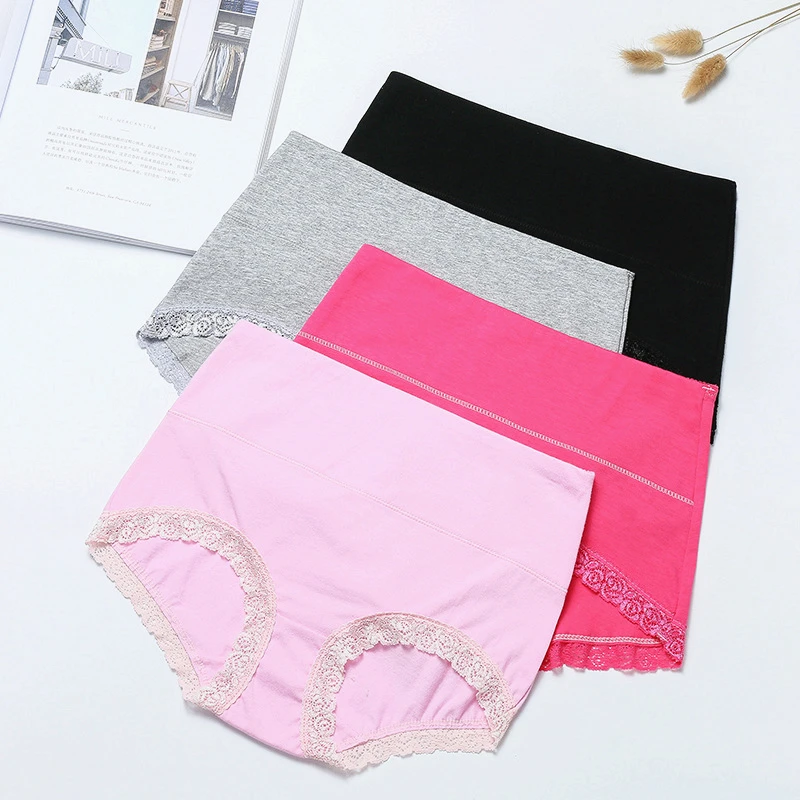 Японский стиль женские трусики хлопок удобные средняя талия треугольник дамское