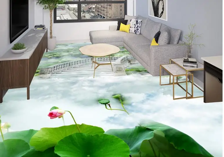 3d Пол фото обои Wonderland Боярышник виниловый пол самоклеющиеся для гостиной обои|floor