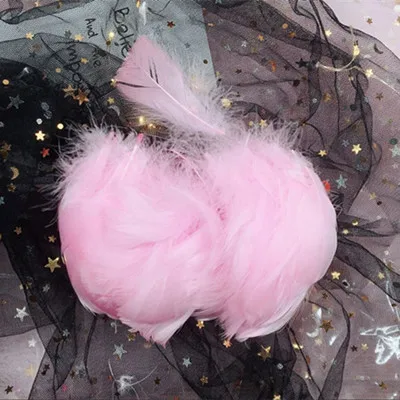 Pink 100 шт натуральный гусь перья паров 8-12 см красочные Лебедь перо Плюм для домашние рукодельные украшения DIY украшения ювелирных изделий - Цвет: Pink