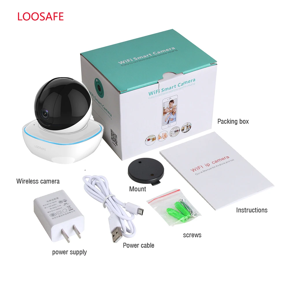 LOOSAFE Беспроводная ip камера видеонаблюдения 1080P автоматическое слежение ИК|Камеры