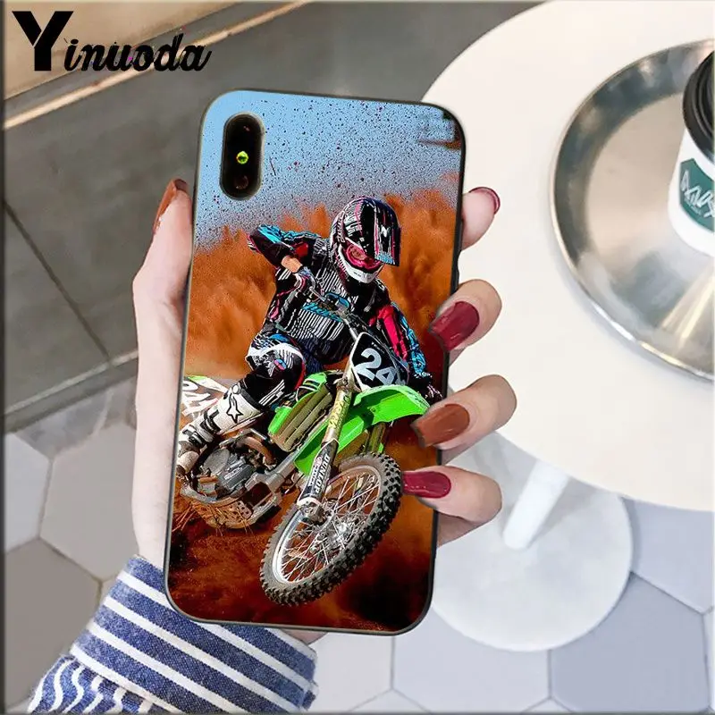 A7 Yinuoda moto Cross moto rcycle спортивный чехол для телефона Fundas чехол для iPhone X XS MAX 6 6S 7 7plus 8 8Plus 5 5S XR - Цвет: A7