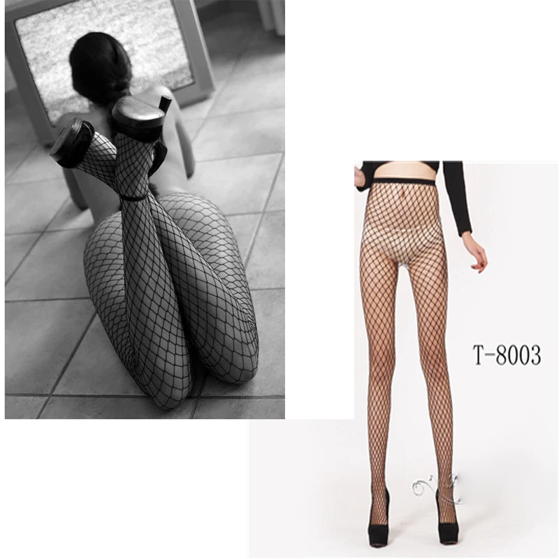 Сексуальные колготки женские большие размеры ажурные колготки Collant Femme сексуальные спандекс женские чулки Mujer Lenceria Femenina SW171 - Цвет: T8003