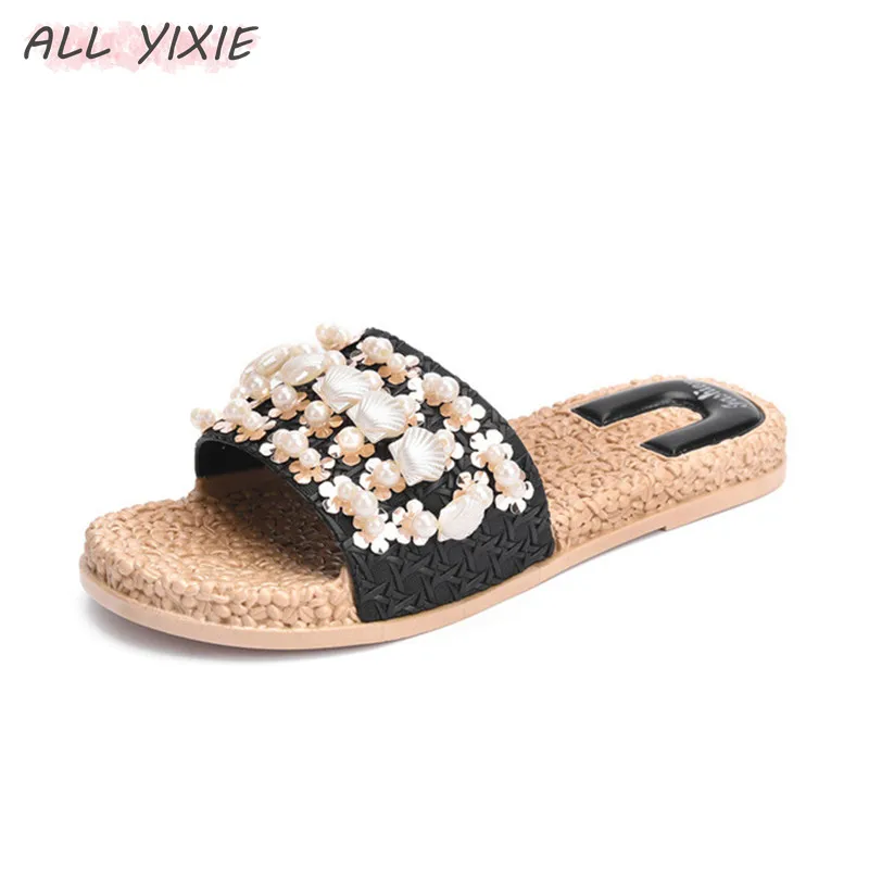 Все YIXIE2019 летние новые женские сандалии и шлепанцы модные дикие повседневные