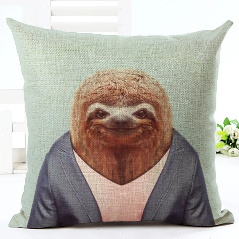 2016 креативная Модная стильная одежда домашний декор с животными наволочка для