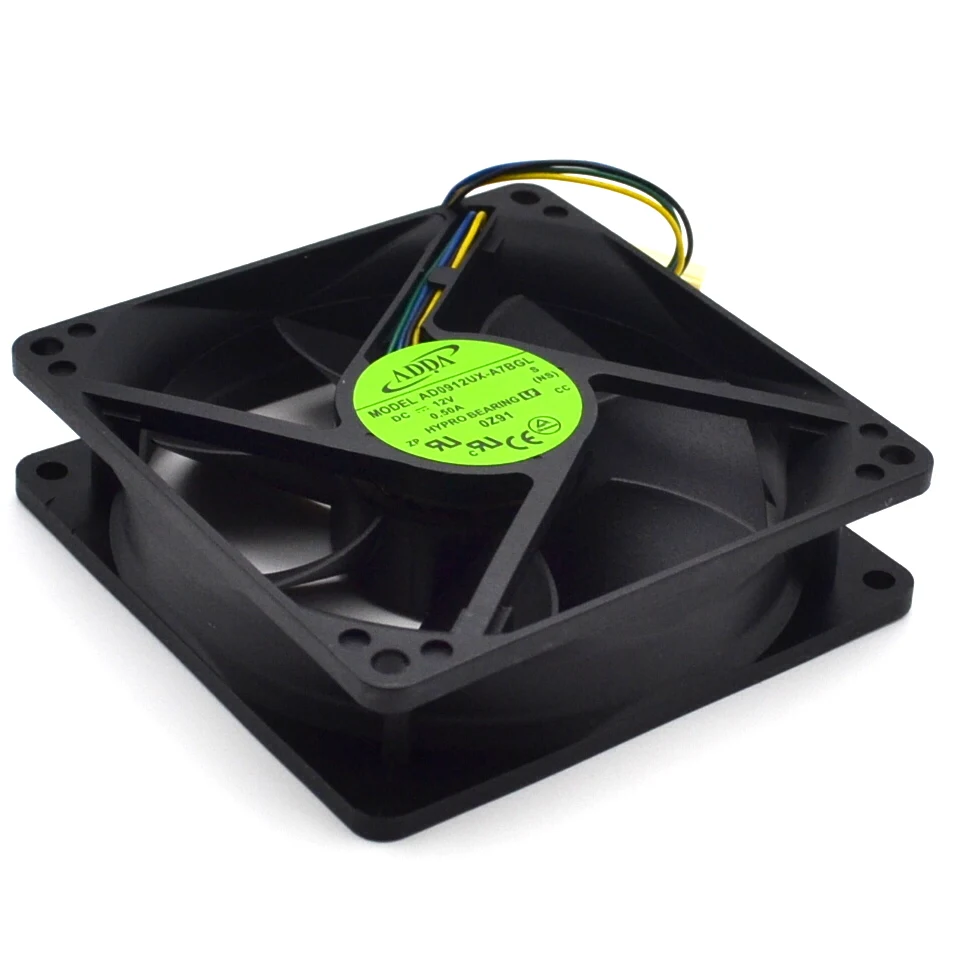 92 мм (90 мм) с PWM 12V вентилятор новый бренд для ADDA AD0912UX A7BGL 9225 3900 об/мин 50CFM Процессор
