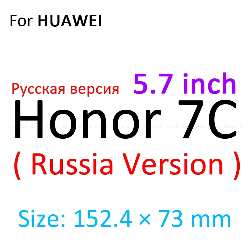 For Honor7C 5.7inch Прозрачный силиконовый чехол для телефона для HuaWei Honor 9X 8A 8C 8X8 S 7A 7C фотоаппаратов моментальной печати 7S 7X7 6C 6A 6X8 V9 Pro Play 3 3e Max глобальной Мягкий ТПУ чехол с мультипликационным рисунком - Цвет: For Honor7C 5.7inch