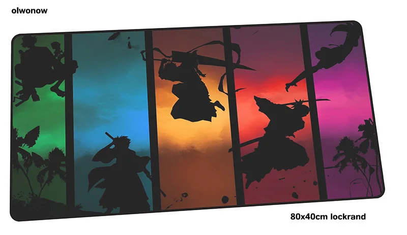 BLEACH Коврик для мыши 800x400x3 мм великолепный игровой коврик для мыши Коврик для геймера мультяшная игра компьютерная настольная клавиатура со встроенной мышью большие игровые коврики