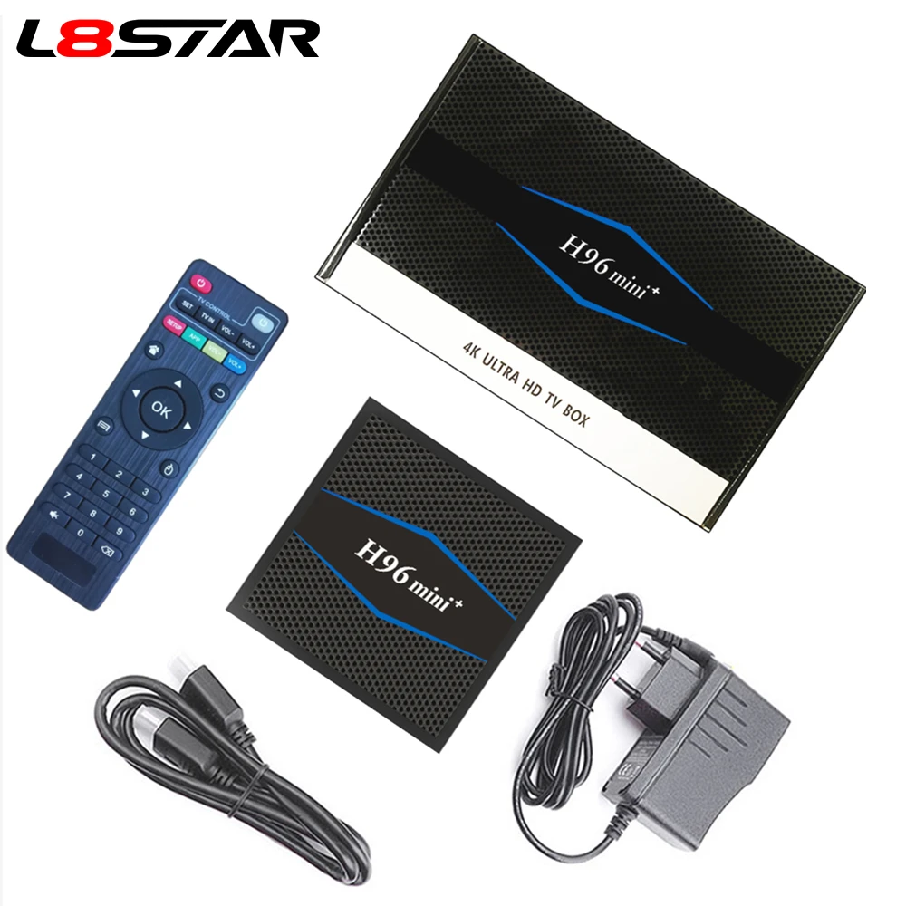 L8star H96 Mini Plus 2 ГБ DDR3 16 Гб eMMC Smart tv BOX Android 7 1 Amlogic S905W четырехъядерный 4G WiFi ТВ бокс с USB 4K