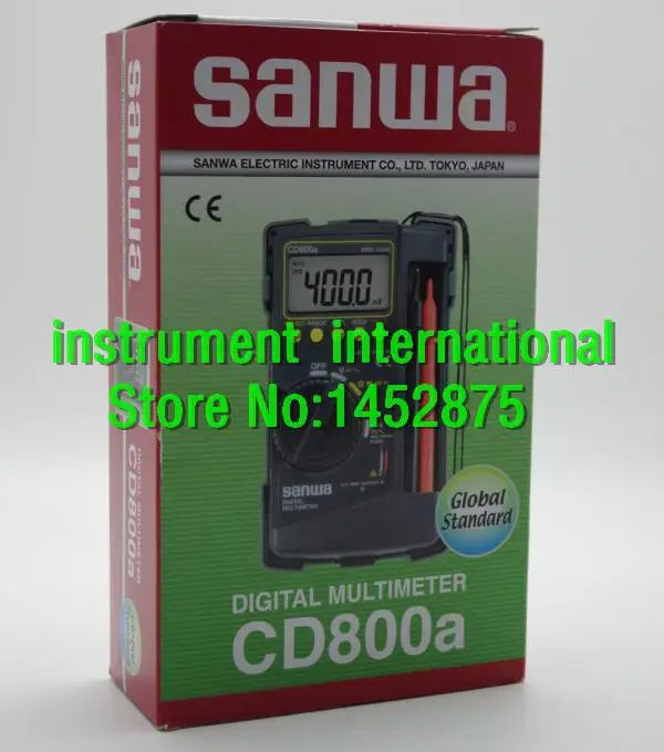 SANWA CD800A Цифровой мультиметр CD800A CD800a DMM 4000 вольт счетчик тестер метр