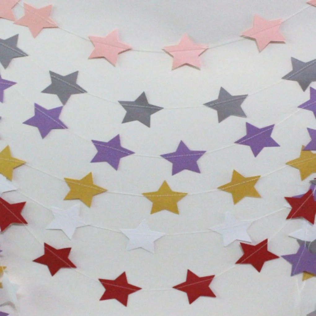 Новое поступление бумажный баннер со звездами гирлянда флажки струны для