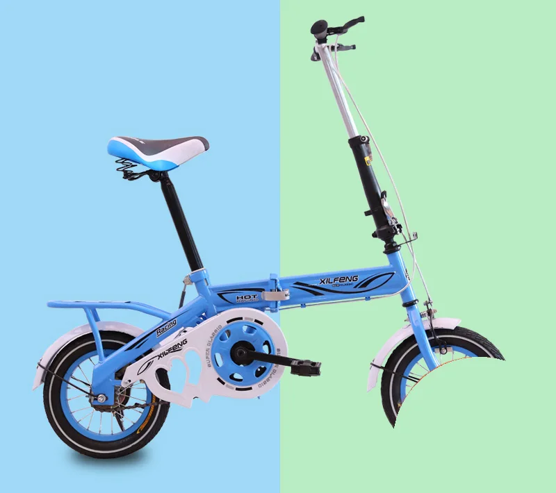Складной велосипед 12/14/16 дюймов мужской и женский маленький диаметр колес взрослый ультралегкий переносной.