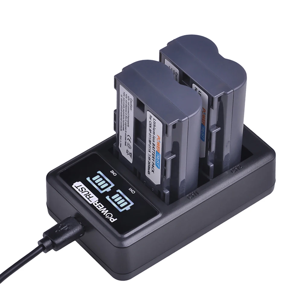 PowerTrust BP-511 BP-511A Камера в литий-ионная аккумуляторная батарея + светодиодный USB