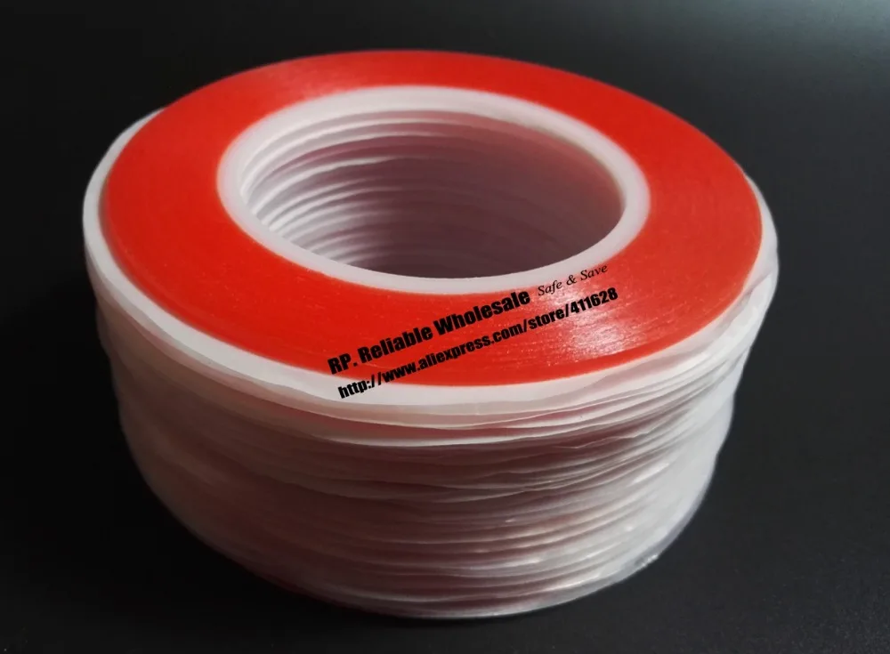 10 рулонов (3 мм * 25 м) 0 2 толщиной сильное скрепление Двухсторонняя клейкая