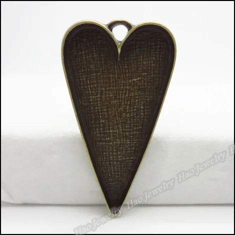20 шт винтажная подвеска в форме сердца античная бронза подходит для браслетов