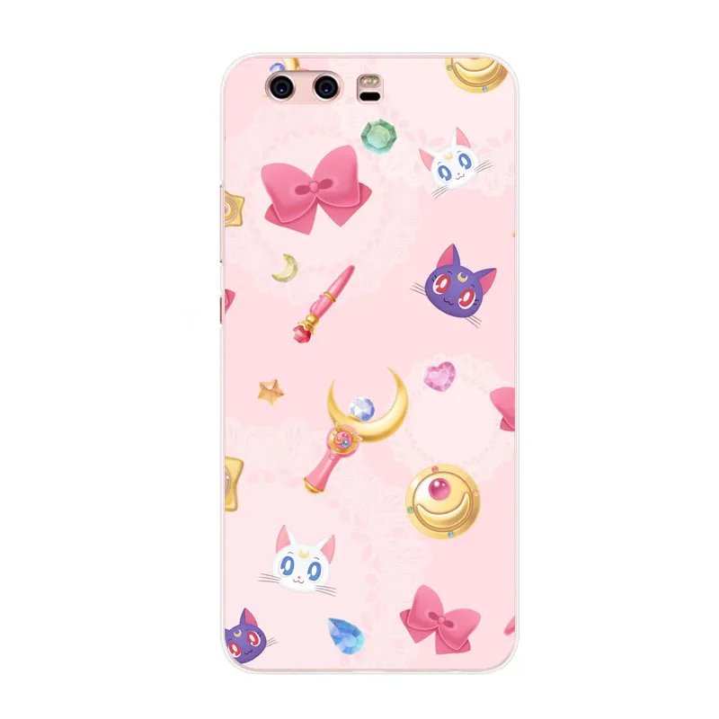 Huawei p10 plus Case Silicon Dogs and cats cartoon Painting Soft TPU Back Cover for Phone protect Bags shell |