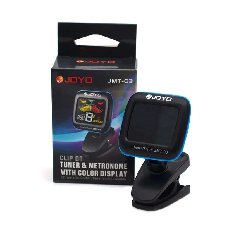 JOYO JMT-03 Портативный гитарный тюнер цифровой клипа микрофона для бас-гитара
