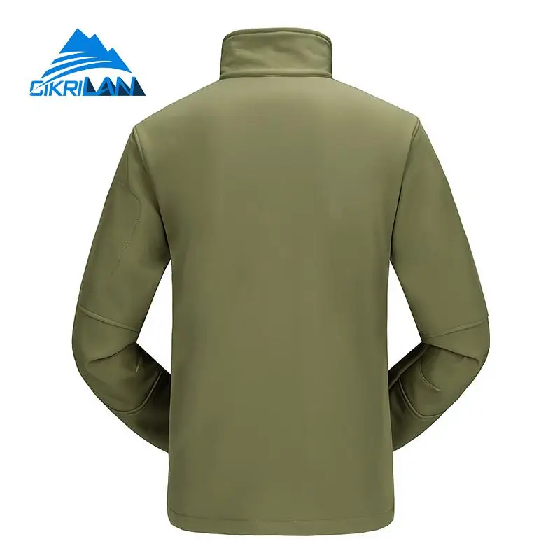 Для отдыха спортивный Windstopper дышащий Softshell Пеший Туризм Куртка мужчин с флисовой