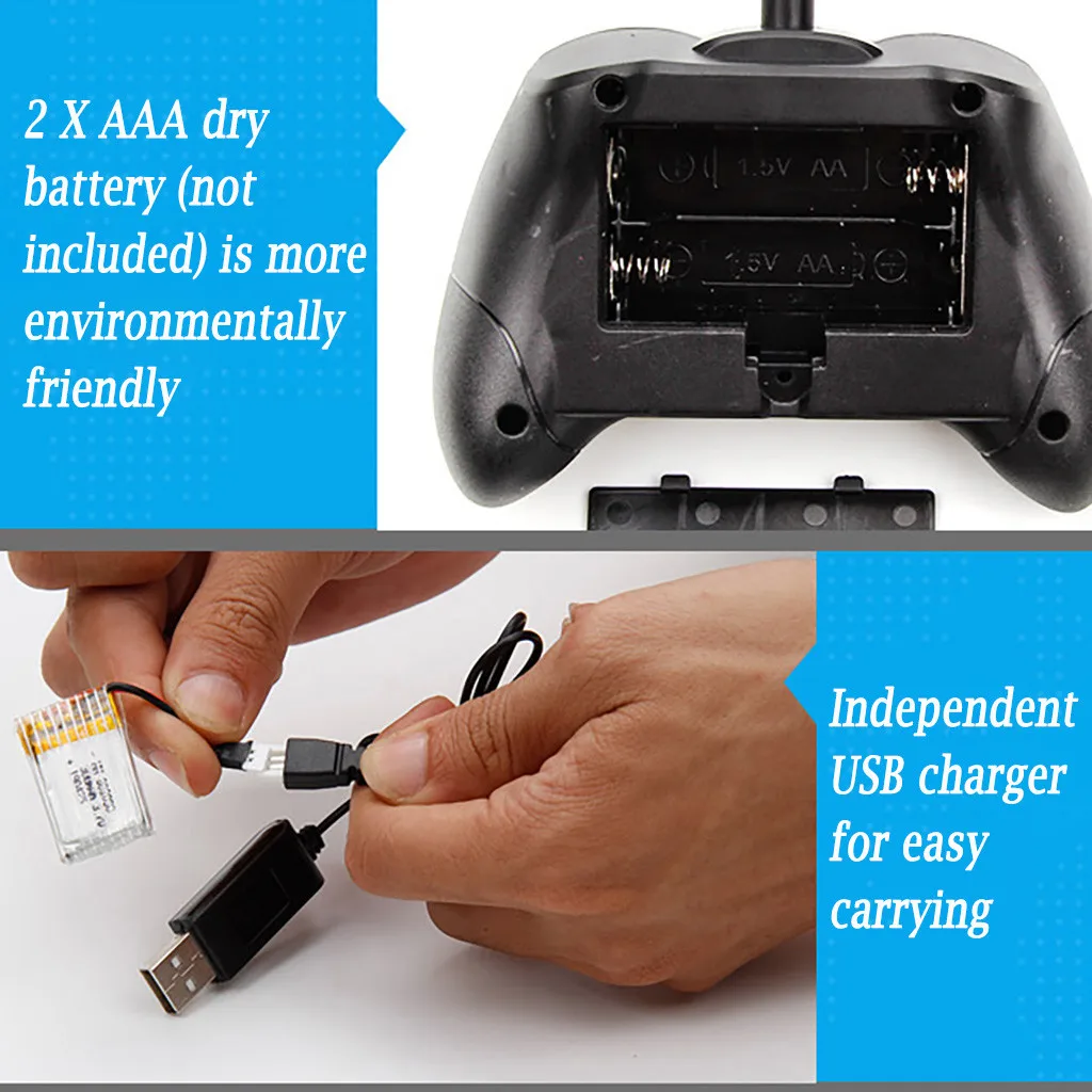 EPP foam 450 mAh large capacity aircraft battery FX-801 2.4G radio control 2CH RC aircraft drone glider outdoor toys