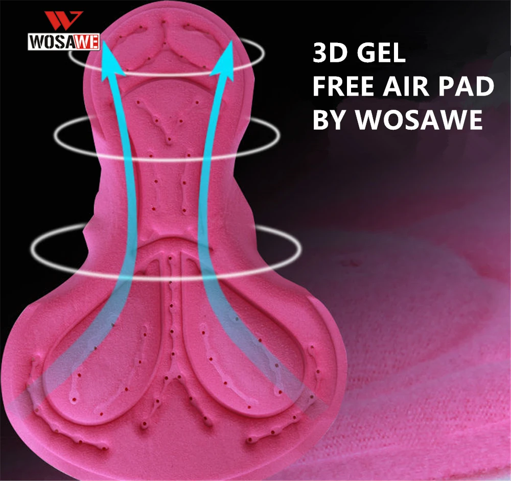 Женское Велосипедное Wosawe шорты 3D гель мягкий горный велосипед для езды на