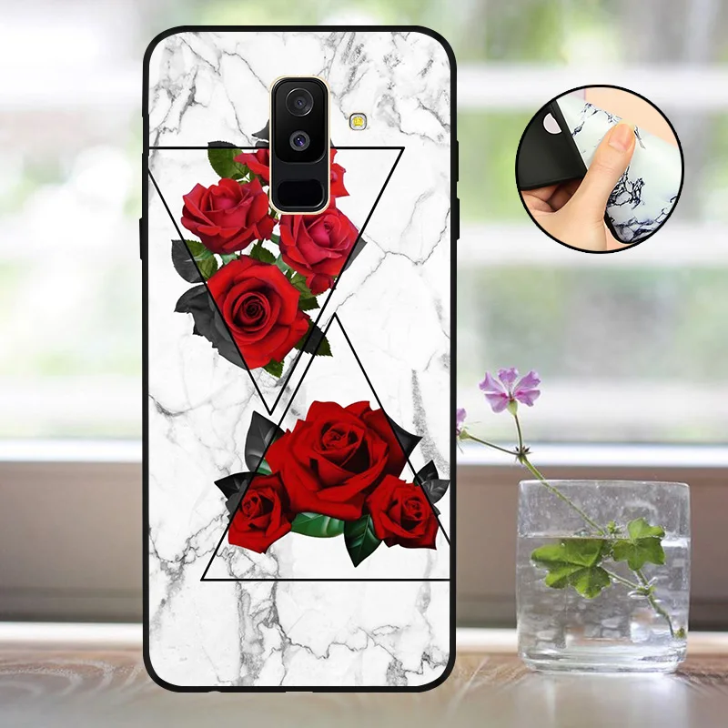 Мягкий A600 A605F чехол для Funda samsung A6 чехол силиконовый матовый задний Чехол для Capas samsung Galaxy A6 Plus чехол бампер - Цвет: SML