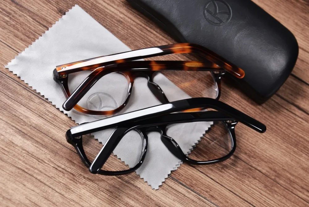 Kingsman2 Золотые круглые оптические очки для мужчин ацетатная оправа очки