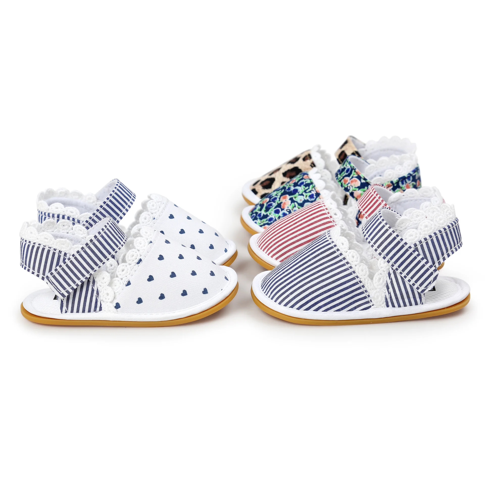 2018 новые дизайнерские детские сандалии с цветочным принтом Лидер продаж