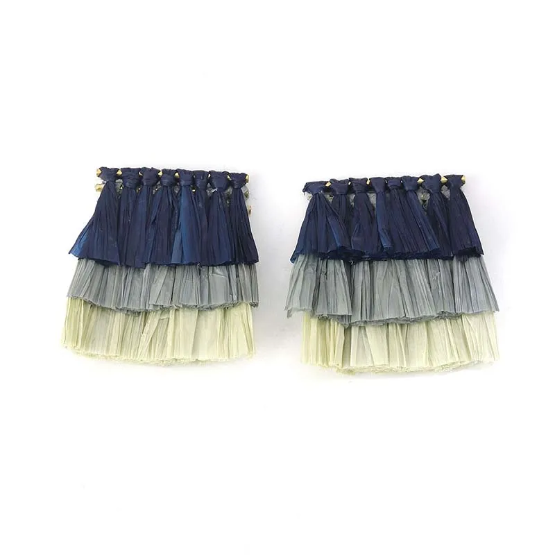 2 шт. Raffia бумага бахрома кисточка для рукоделия поставки Швейные аксессуары одежды вечерние украшения костюма - Цвет: 11