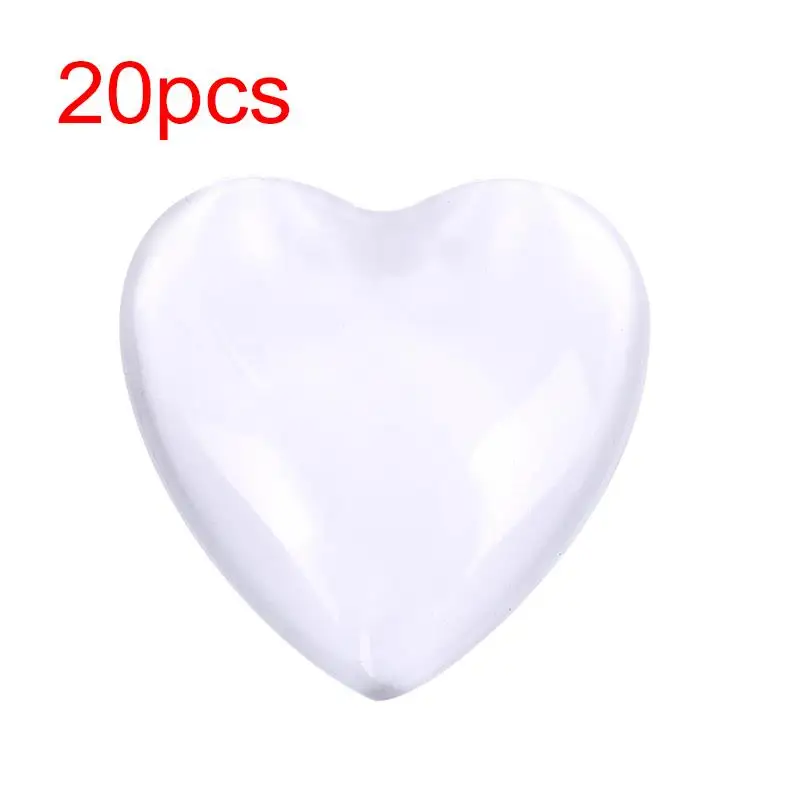 20pcs silver 5 шт./лот сердце Подвеска Установка стекло кабошон камея основа ожерелья лоток ободки пустые подходят 25 мм Сердце DIY ювелирных изделий - Цвет: 20pcs silver