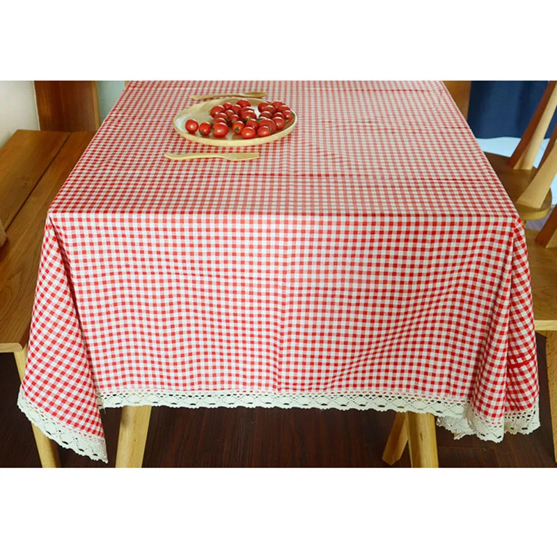 Pastoral Plaid Table cloths Hight quality Lace Printed tablecloths 9 Size available Elegant table cloth home party tischdecke | Дом и сад
