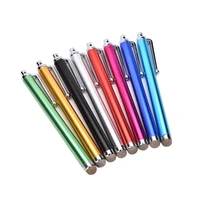 colorful fiber mesh capacitive touch pen universal stylus pens for iphone ipad smart phone tablet pc computer 100pcslot by dhl