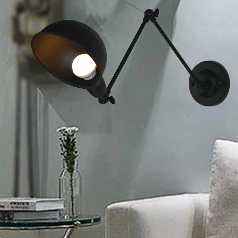 Blueking старинные антикварные промышленных Регулируемый 2 руки настенный