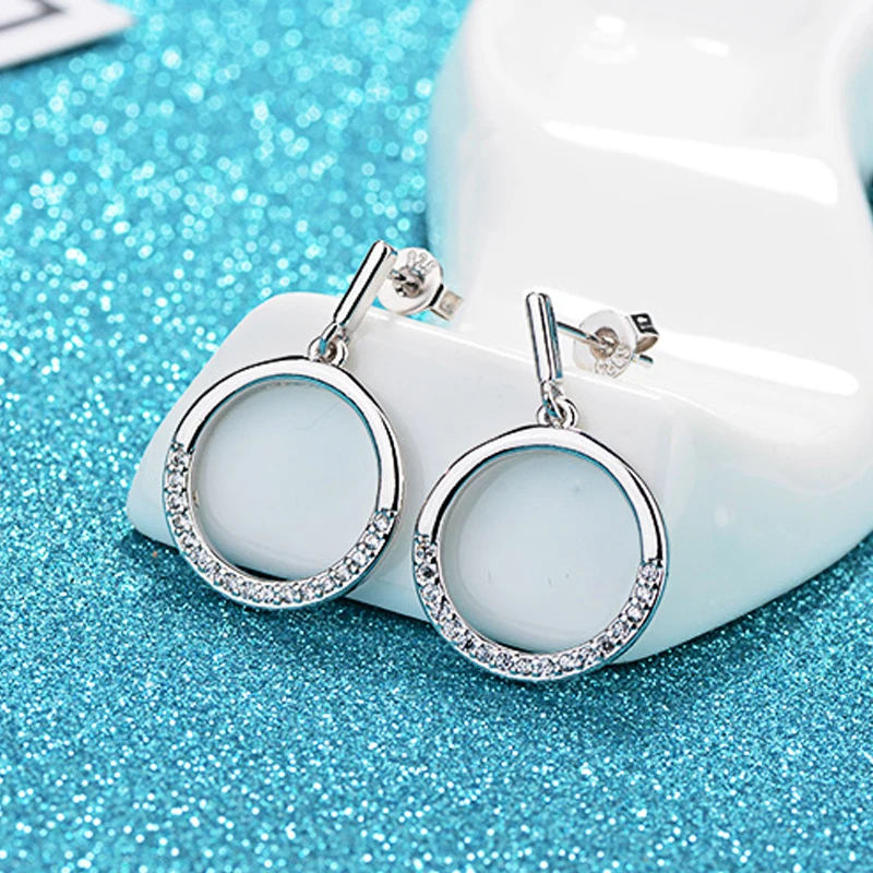 Серьги гвоздики с фианитами женские свадебные украшения для невесты хороший