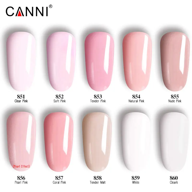 CANNI, 45 г, УФ-гель, мягкий розовый, не сжигающий, покрытие для дизайна ногтей, натуральный, прозрачный, светодиодный, УФ, впитывающий, акриловый, Кристальный, полигель