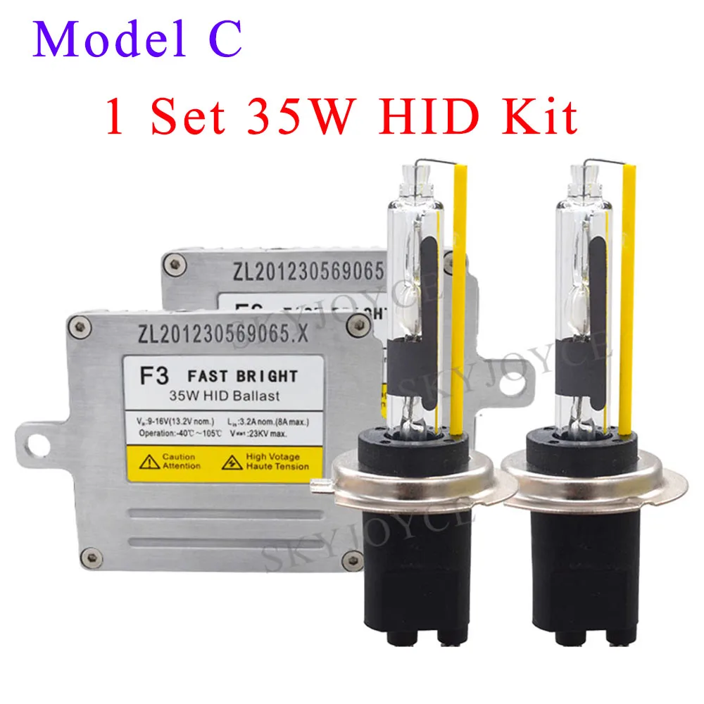 AC 35W DLT HID балласт H7R комплект фар 5500K металлическое основание H7 лампа F3 Балласт
