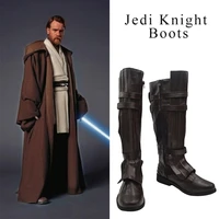 star cosplay wars darth vader anakin skywalker shoes brown boots custom made